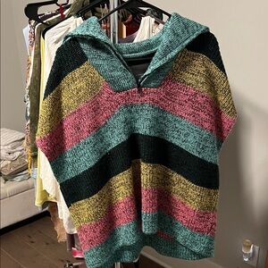 Anthropologie Striped Multicolor Women's Sweater oversized one size